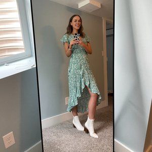 Floral Wrap Dress